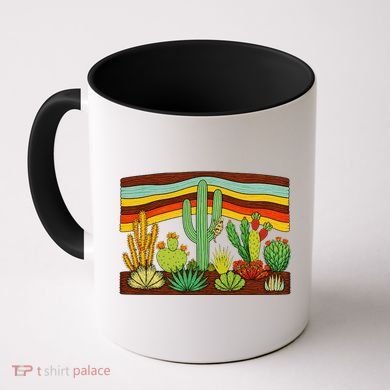 Desert Cactus Western Retro Coffee Mug