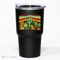Desert Cactus Western Retro Tumbler thumb 0