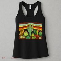 Desert Cactus Western Retro Women's Tank Top thumb 3