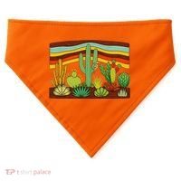 Desert Cactus Western Retro USA-Made Doggie Bandana thumb 0