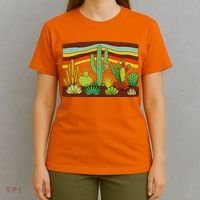 Desert Cactus Western Retro T-Shirt thumb 4