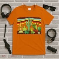 Desert Cactus Western Retro T-Shirt thumb 5