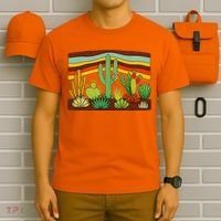 Desert Cactus Western Retro T-Shirt thumb 6