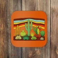 Desert Cactus Western Retro Coaster thumb 0