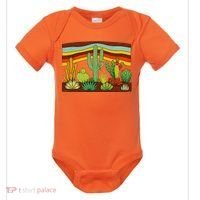Desert Cactus Western Retro Baby Bodysuit thumb 0