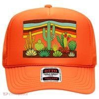 Desert Cactus Western Retro Hat thumb 0