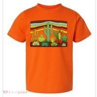 Desert Cactus Western Retro Toddler T-Shirt thumb 0