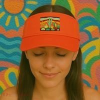 Desert Cactus Western Retro Visor thumb 2