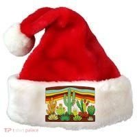 Desert Cactus Western Retro Santa Hat thumb 0