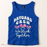 Daycare Crew We Stick Together Daycare Teacher Heart Sucker Cool Gift Tank Top thumb 2