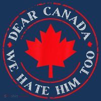 Dear Canada We Hate Him Too Women's Long Sleeve Shirt thumb 2