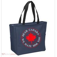 Dear Canada We Hate Him Too Tote Bag thumb 2