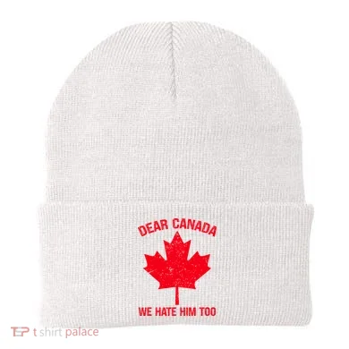 Dear Canada We Hate Him Too Beanie