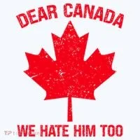 Dear Canada We Hate Him Too Kids Hoodie thumb 5