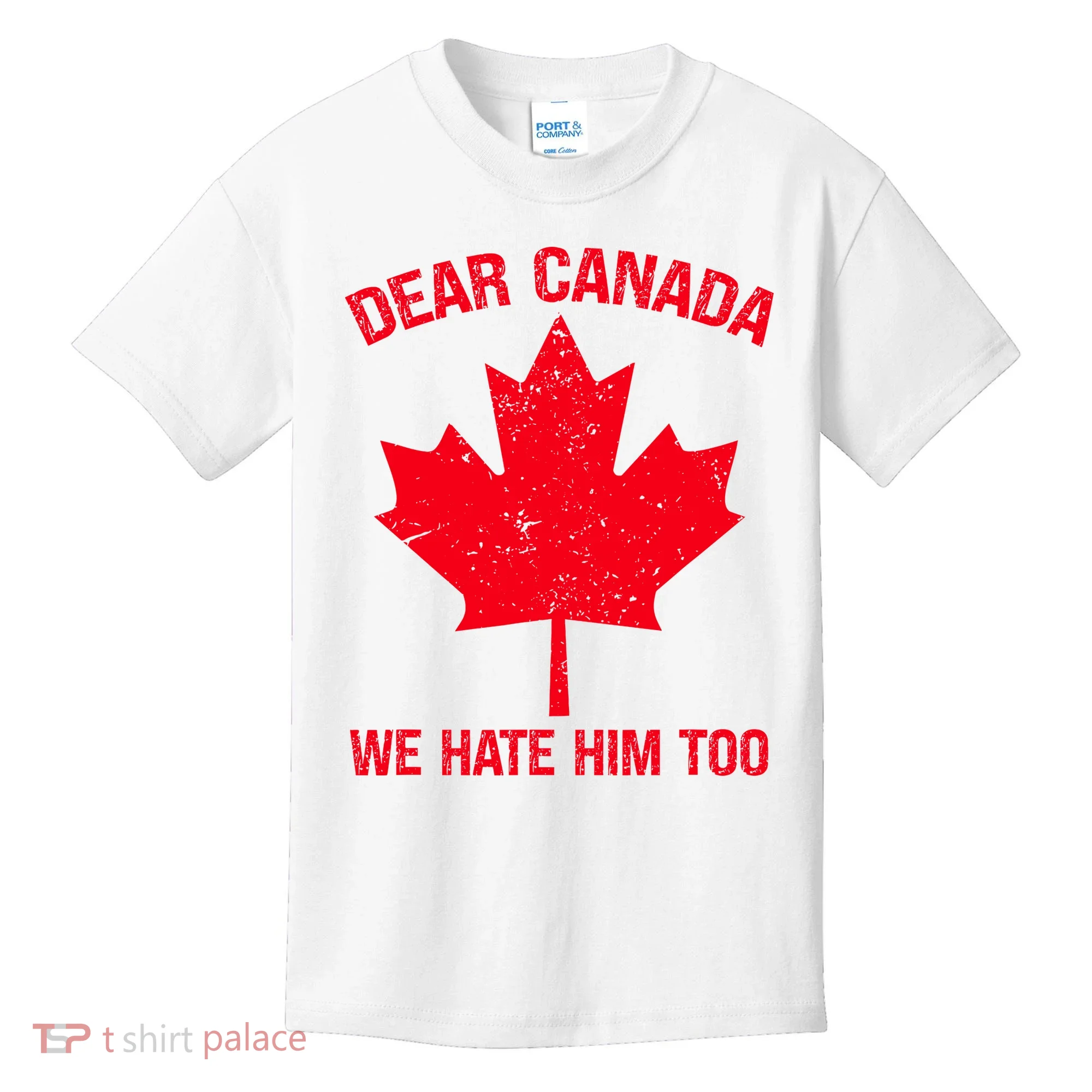 Dear Canada We Hate Him Too Kids T-Shirt