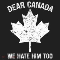 Dear Canada We Hate Him Too Political Protest - Red Women's Sweatshirt thumb 2