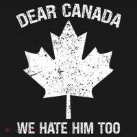 Dear Canada We Hate Him Too Political Protest - Red Long Sleeve Shirt thumb 2