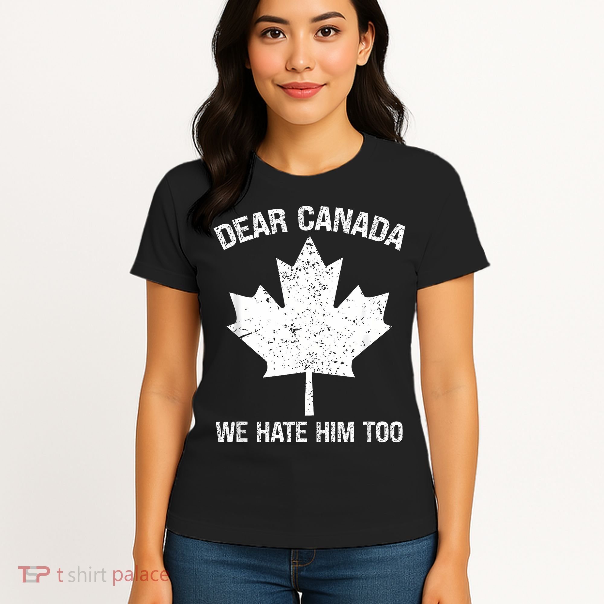 Dear Canada We Hate Him Too Political Protest - Red Women's T-Shirt