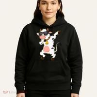Dabbing Cow Wearing Sunglasses Dab Dance Hoodie thumb 5