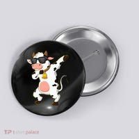 Dabbing Cow Wearing Sunglasses Dab Dance Button thumb 0
