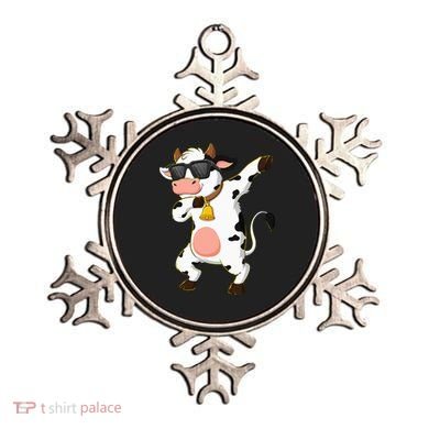 Dabbing Cow Wearing Sunglasses Dab Dance Ornament