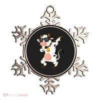 Dabbing Cow Wearing Sunglasses Dab Dance Ornament thumb 0