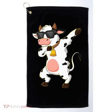Dabbing Cow Wearing Sunglasses Dab Dance Golf Towel