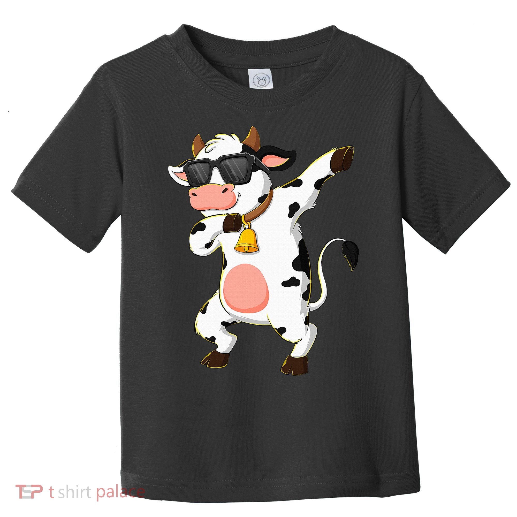 Dabbing Cow Wearing Sunglasses Dab Dance Toddler T-Shirt