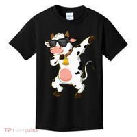 Dabbing Cow Wearing Sunglasses Dab Dance Kids T-Shirt thumb 0