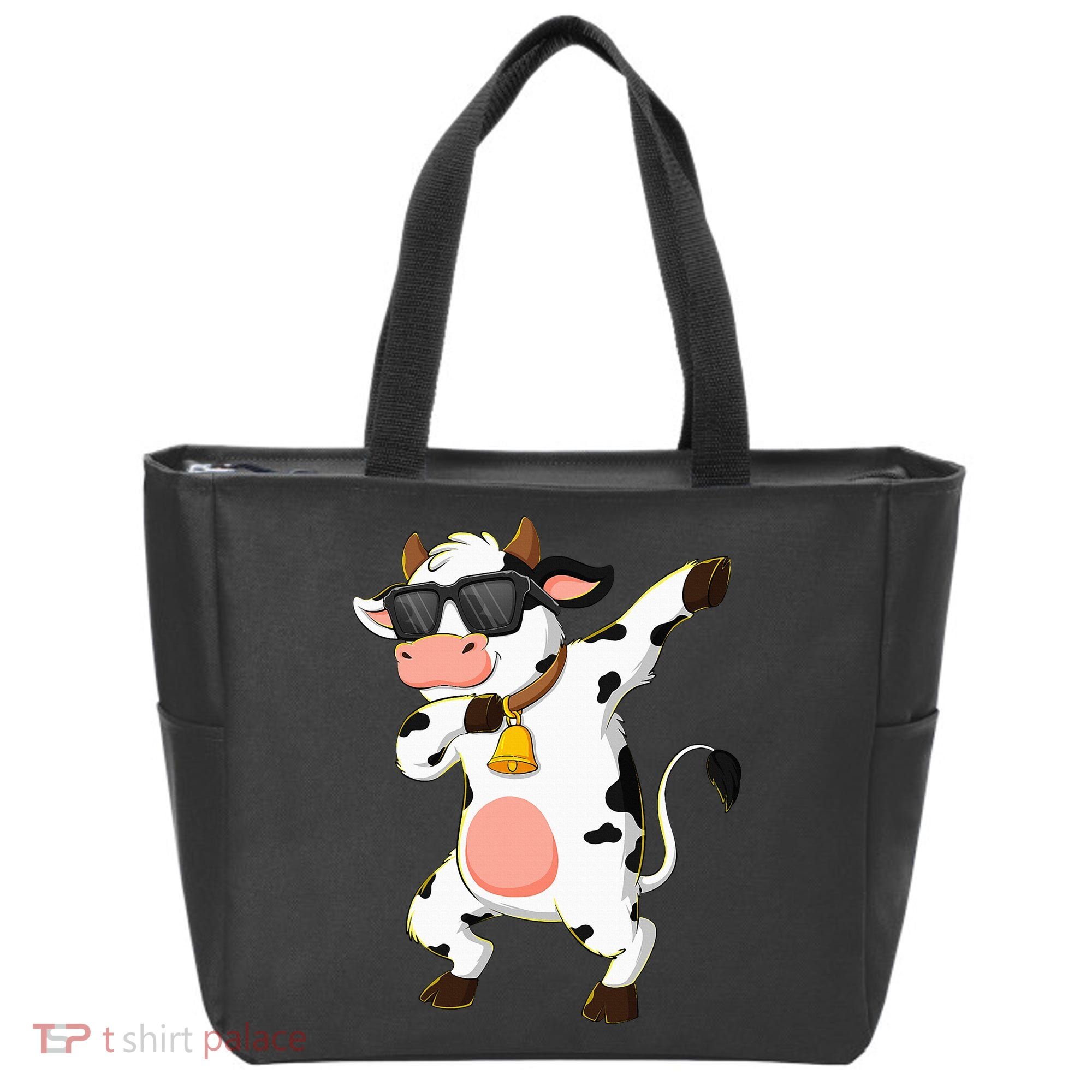 Dabbing Cow Wearing Sunglasses Dab Dance Tote Bag