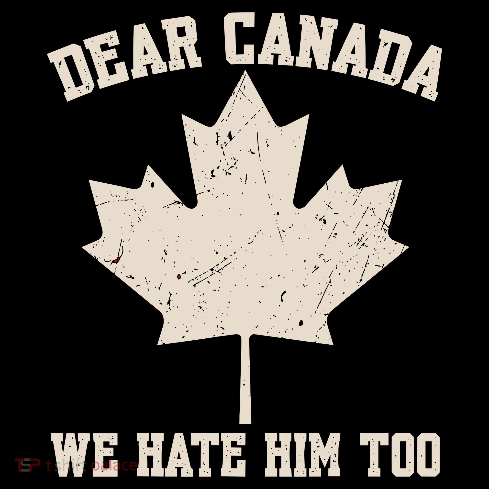 Dear Canada We Hate Him Too Anti Trump Bucket Hat