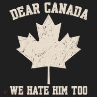 Dear Canada We Hate Him Too Anti Trump Golf Towel thumb 3