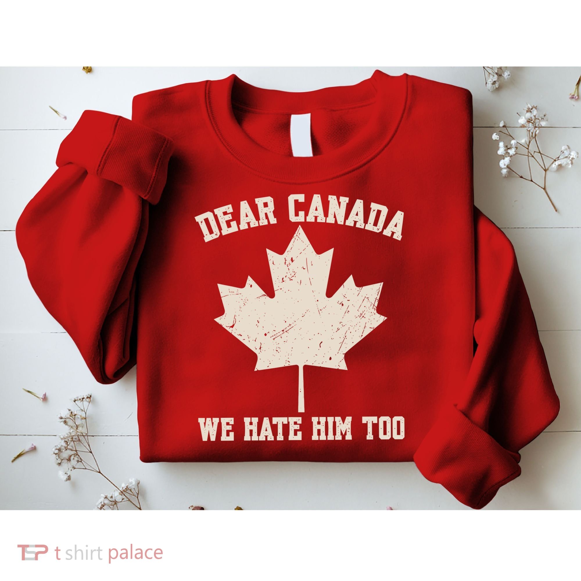 Dear Canada We Hate Him Too Anti Trump Sweatshirt