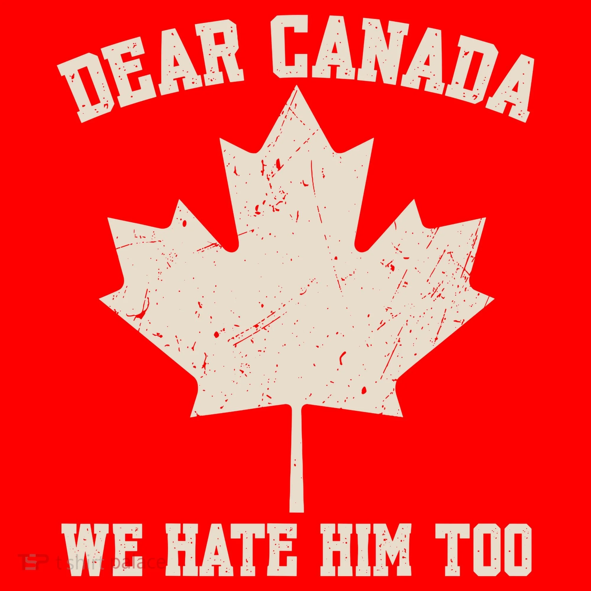 Dear Canada We Hate Him Too Anti Trump Ornament