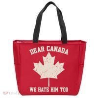 Dear Canada We Hate Him Too Anti Trump Tote Bag thumb 0