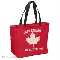 Dear Canada We Hate Him Too Anti Trump Tote Bag thumb 2