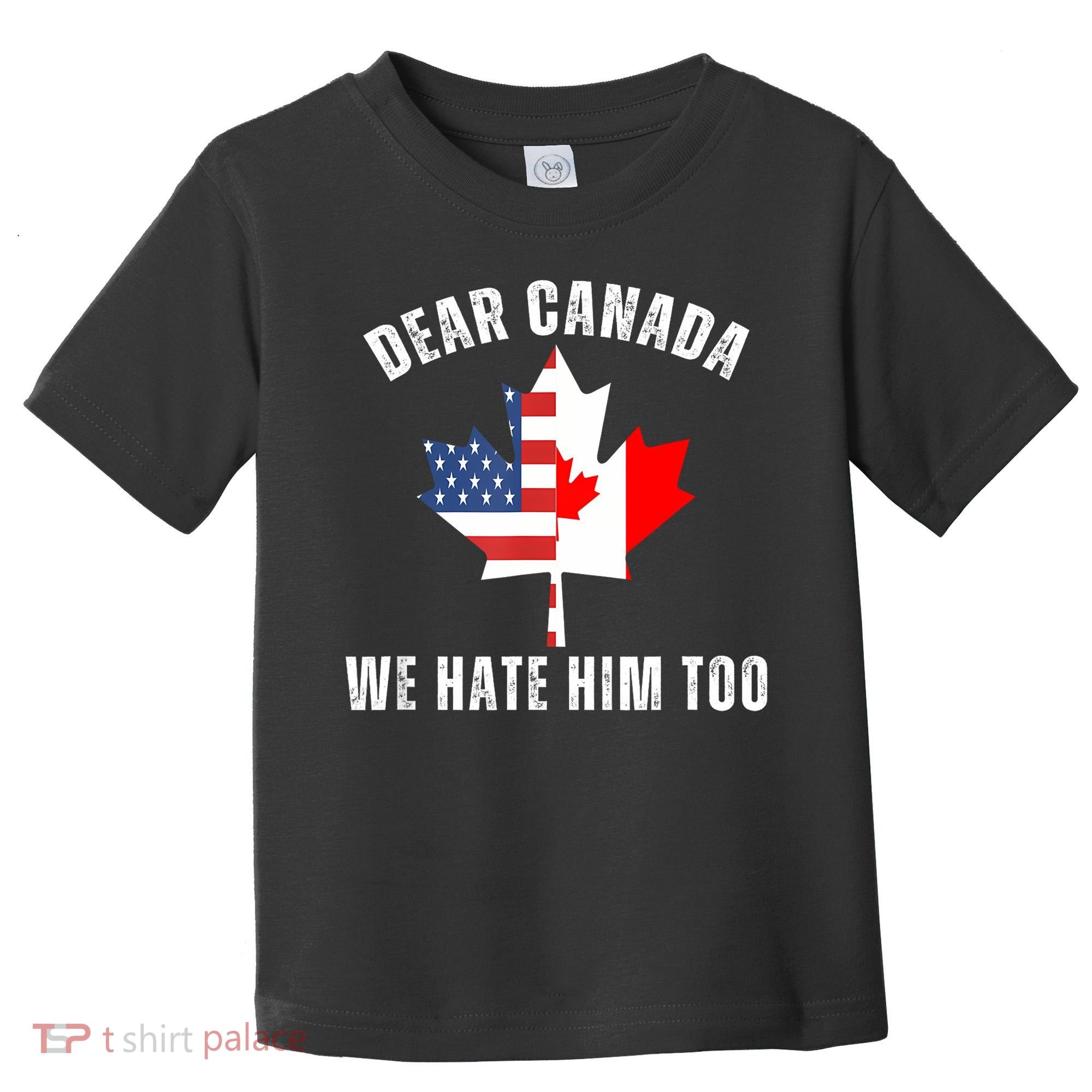 Dear Canada We Hate Him Too Anti Trump Canadian Protest Toddler T-Shirt