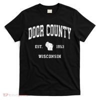 Door County Wisconsin Wi Vintage Athletic T-Shirt thumb 0
