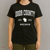 Door County Wisconsin Wi Vintage Athletic T-Shirt thumb 4