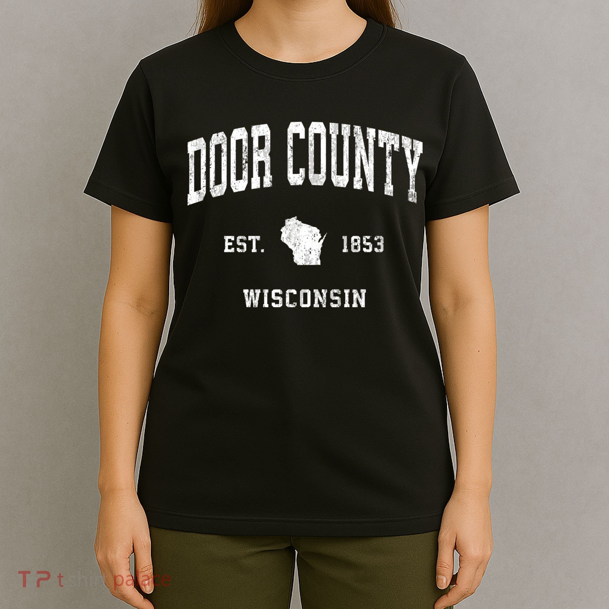 Door County Wisconsin Wi Vintage Athletic T-Shirt