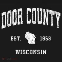 Door County Wisconsin Wi Vintage Athletic T-Shirt thumb 7