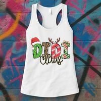 Didi Claus Xmas Happy Family New Santa Claus Christmas  Women's Tank Top thumb 3
