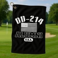 DD 214 Alumni USA Golf Towel thumb 1