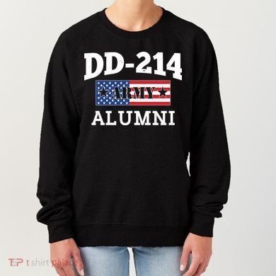 DD-214 Army Alumni US American Flag Women's Sweatshirt