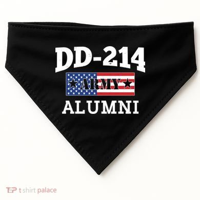 DD-214 Army Alumni US American Flag USA-Made Doggie Bandana