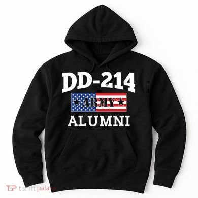 DD-214 Army Alumni US American Flag Hoodie