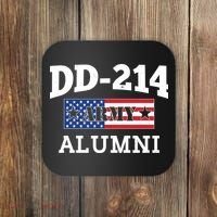 DD-214 Army Alumni US American Flag Coaster thumb 0