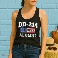 DD-214 Army Alumni US American Flag Women's Tank Top thumb 2