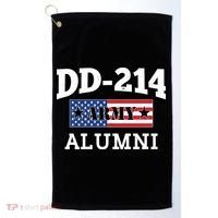 DD-214 Army Alumni US American Flag Golf Towel thumb 0