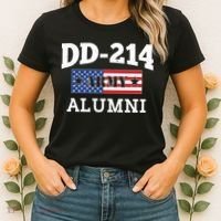 DD-214 Army Alumni US American Flag Women's T-Shirt thumb 2